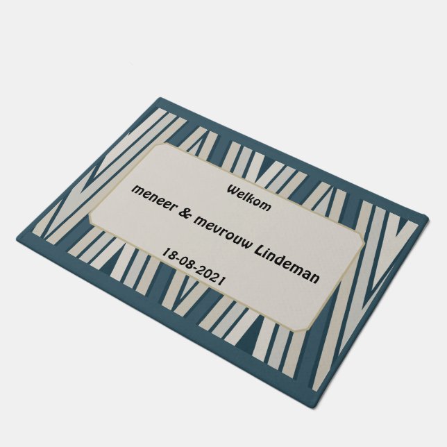 Tapete Persoonlijk en origineel huwelijkscadeau met namen (Inclinado)