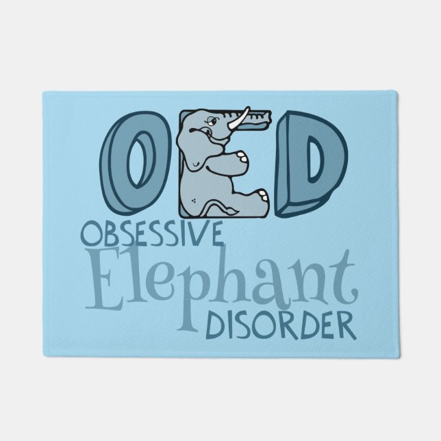 Tapete Perturbação Obsessiva Do Elefante (Frente)