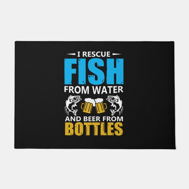 Tapete Pesca Arte I Resgate Peixes De Água (Frente)