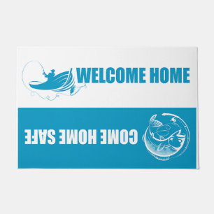 Tapete Pesca Blue Doormat, Melhor Presente Pescador