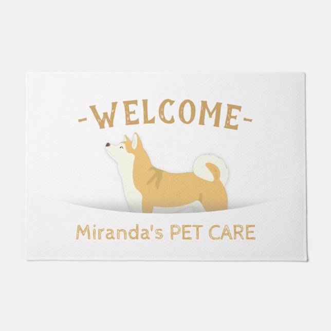 Tapete Pet Care Sitting Bathing Grooming Doormat (Frente)