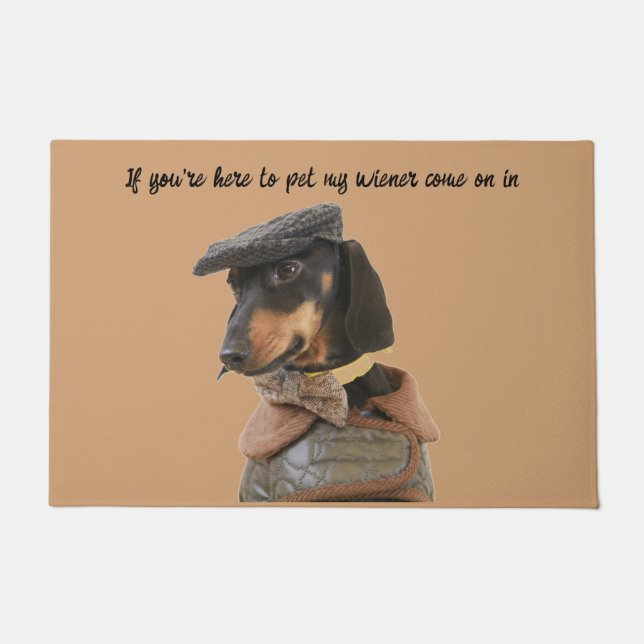 Tapete Pet My Wiener Dachshund Doormat (Frente)