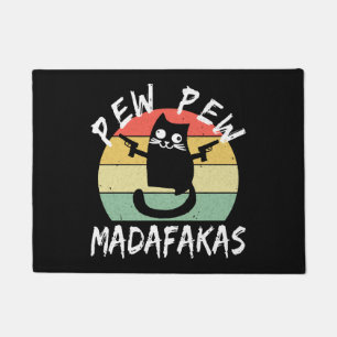 Tapete Pew Pew Madafakas Engraçado Gato Louco