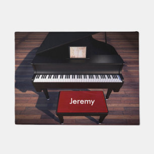Tapete Piano e modelo de furadeira de piano vermelho