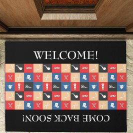 Tapete Pictograma Icônico de Barber Profissional