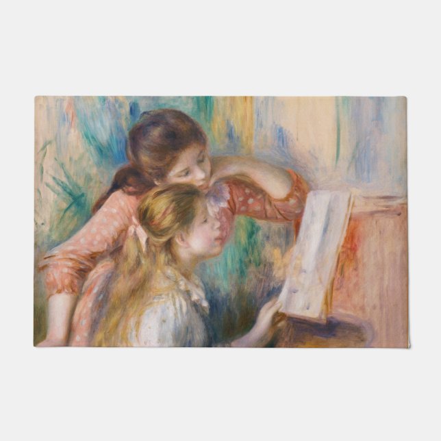 Tapete Pierre Auguste Renoir - Jovens Meninas no Piano (Frente)