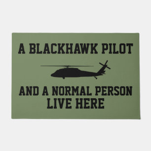Tapete Piloto Blackhawk e Pessoa Normal