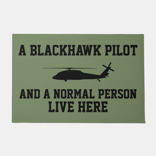 Tapete Piloto Blackhawk e Pessoa Normal (Frente)