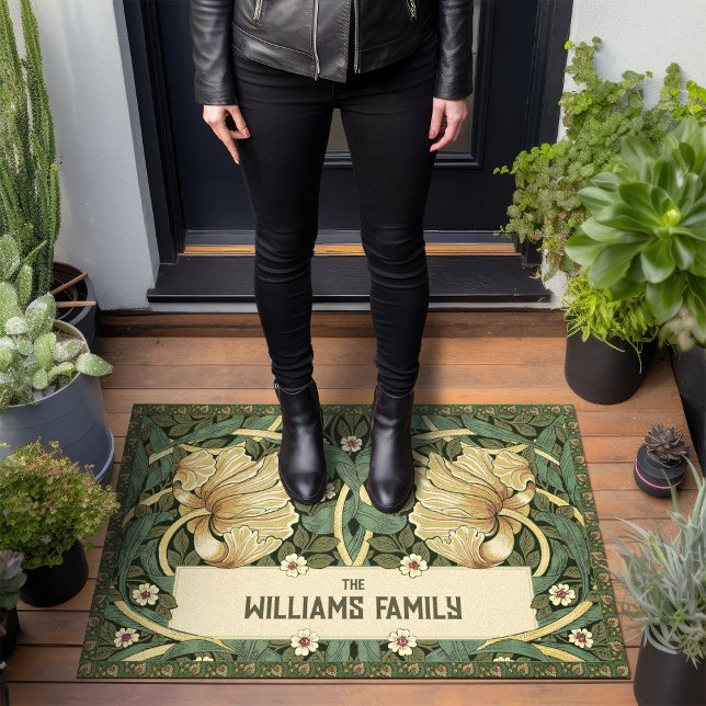 Tapete Pimpernel Pattern Green Dourado William Morris (Criador carregado)