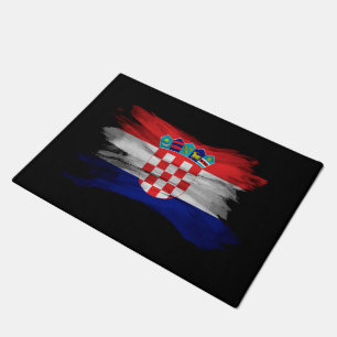 Tapete Pincel de pavilhão da Croácia derrame, bandeira