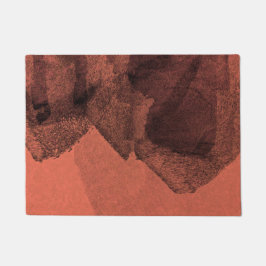 Tapete Pincel de pintura abstrato amarelo vermelho pincel