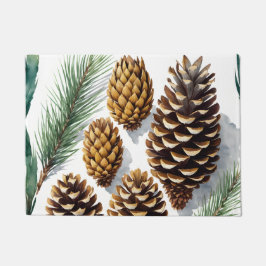 Tapete Pine Cones Watercolor Art