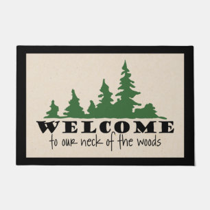 Tapete Pine Wood Welcome Door Mat