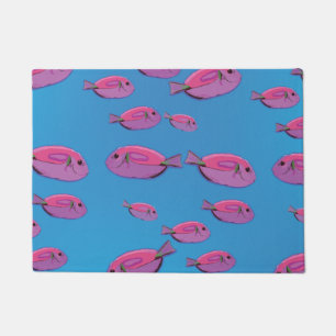 Tapete Pink Fishes Ocean Natação Doce Mat