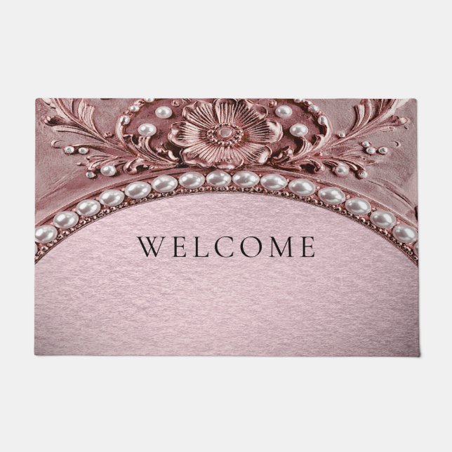 Tapete Pink Flower Doormat (Frente)