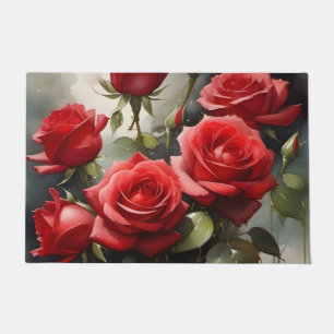 Tapete pintura a aquarela bonito do rosa vermelha