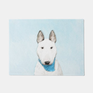 Tapete Pintura Bull Terrier - Arte Cachorro Original Boni