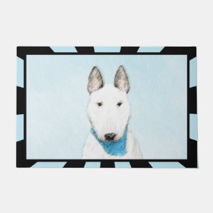 Tapete Pintura Bull Terrier - Arte Cachorro Original Boni
