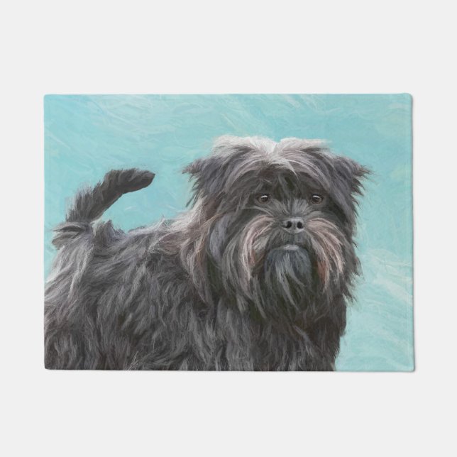 Tapete Pintura de Affenpinscher - Arte de Cachorro Origin (Frente)
