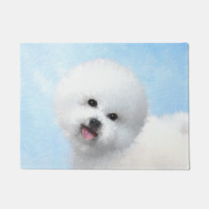 Tapete Pintura de Bichon Frise - Arte de Cachorro Origina