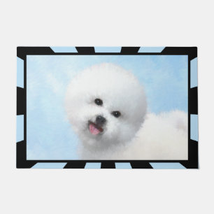 Tapete Pintura de Bichon Frise - Arte de Cachorro Origina