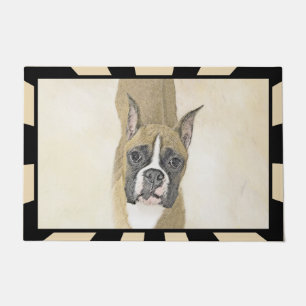 Tapete Pintura de Boxer - Arte de Cão Original Bonita