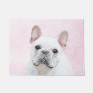 Tapete Pintura de Bulldog Francês (Cream/Branco) - Arte