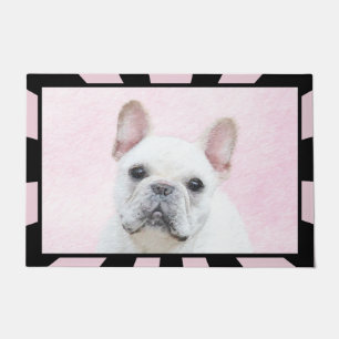 Tapete Pintura de Bulldog Francês (Cream/Branco) - Arte