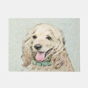 Tapete Pintura de Cocker Spaniel Buff - Arte de Cão Orig