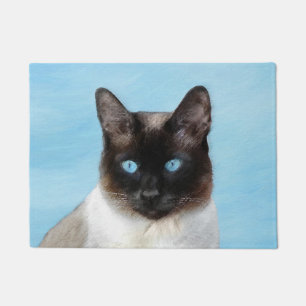 Tapete Pintura de Gatos Siameses - Arte de Gato Original 