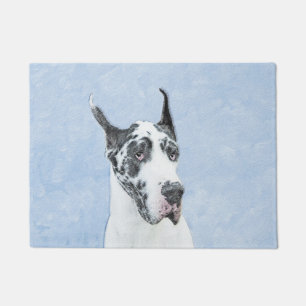 Tapete Pintura de Great Dane (Harlequin) - Arte de Cão O