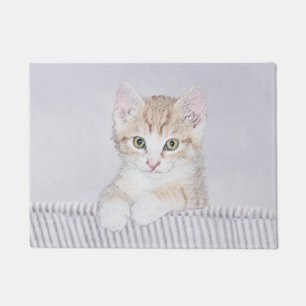 Tapete Pintura de Kitten Orange Tabby - Arte Original par