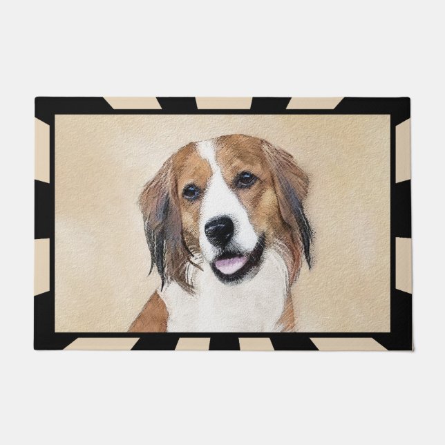 Tapete Pintura De Nederlandse Kooikerhondje - Arte De Cão (Frente)
