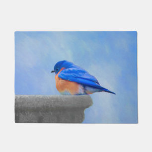 Tapete Pintura do Bluebird - arte original do pássaro