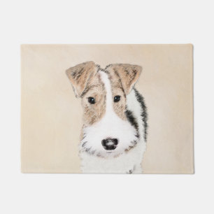 Tapete Pintura do Fox Terrier do fio - arte original