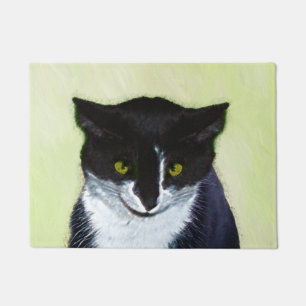 Tapete Pintura do gato do smoking - arte original bonito