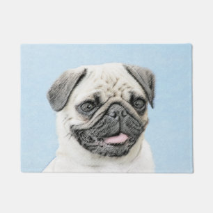 Tapete Pintura do Pug - arte original bonito do cão