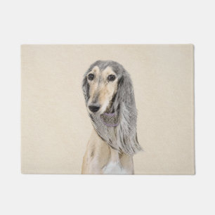 Tapete Pintura em Saluki - Arte Cão Original