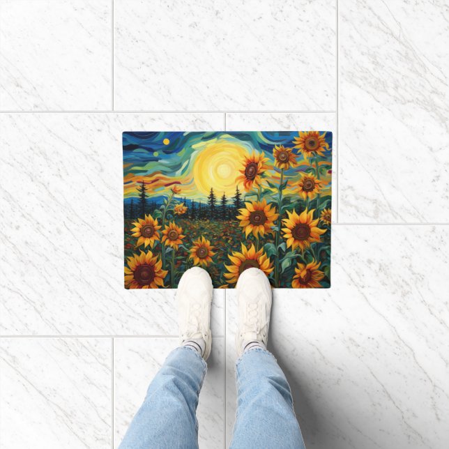 Tapete Pintura Girassóis de Van Gogh (Interior)