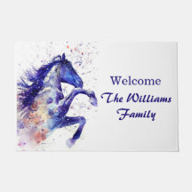 Pintura Personalizada De Cavalo De Cores De Água