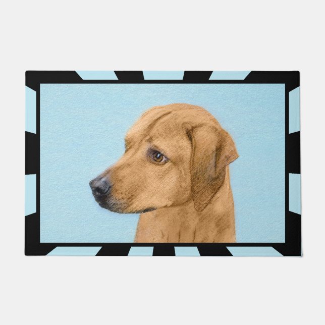 Tapete Pintura Ridgeback da Rodésia - Arte Cachorra Origi (Frente)