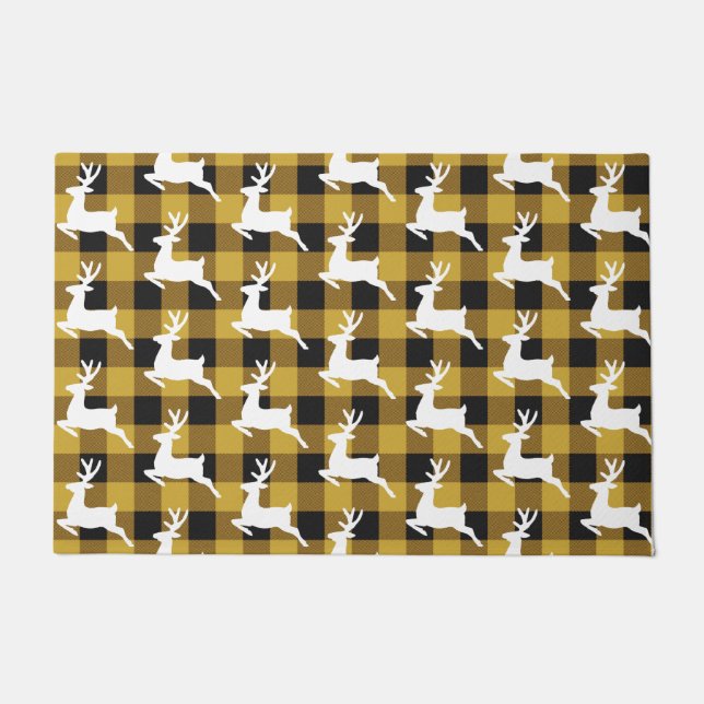 Tapete Plaid and deer  doormat (Frente)