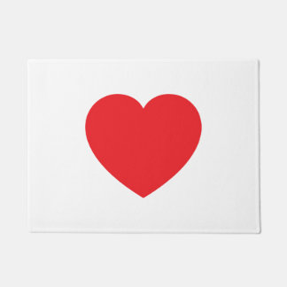 Tapete Plain Modern White Red Love Heart Graphic