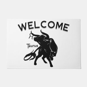 Tapete Poderoso Taurus, o Bull Zodiac Welcome