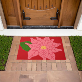 Tapete Poinsétia de Natal rosa