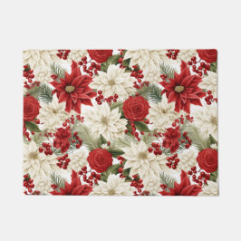 Tapete Poinsettia de Natal – Design Floral de Feriado