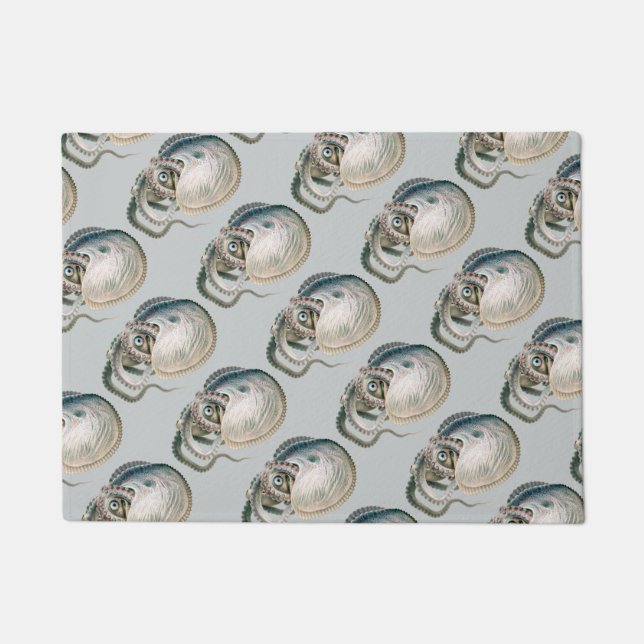 Tapete Polvo Argonauta, Animais Marinhos Antigos (Frente)