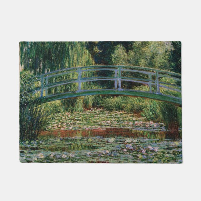 Tapete Ponte Japonesa sobre a Água Lily Pond por Monet (Frente)