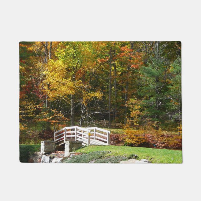 Tapete Ponte Seven Springs Fall I Paisagem de Outono (Frente)