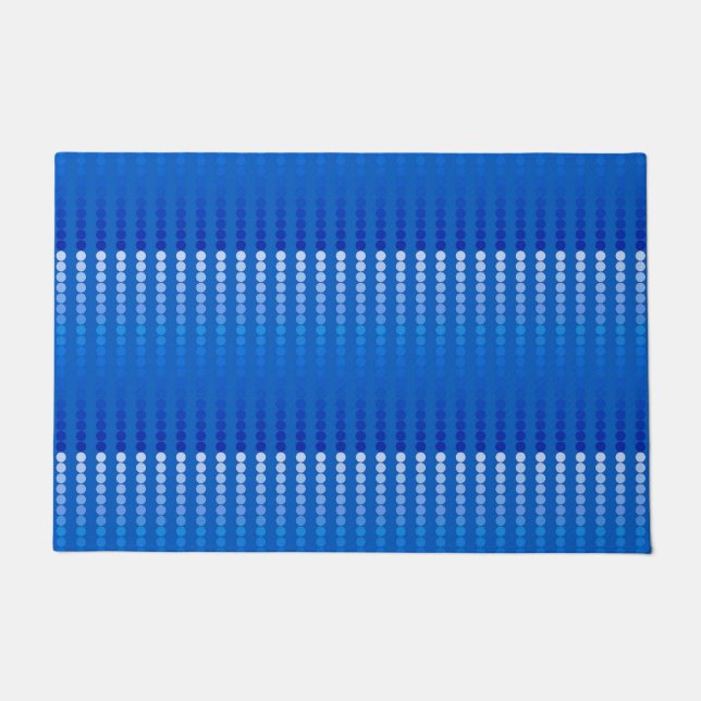 Tapete Pontos de fixação - tons de azul de aço (Frente)